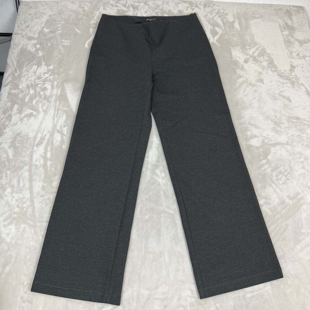 J Mclaughlin Pants Womens 10 Gray Straight Leg Quiet Luxury Minimalist‎ Office